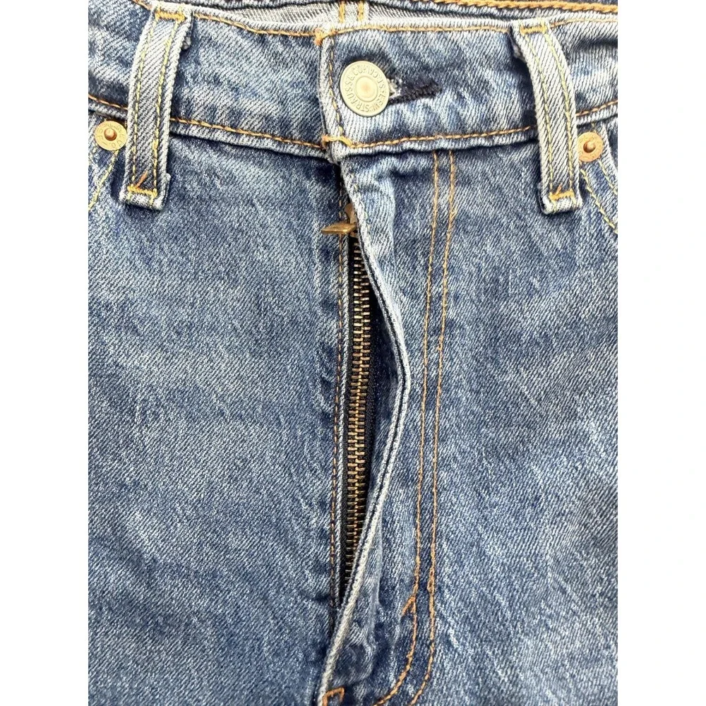 Levi's 505 Jeans Mens 36x30 Blue Medium Wash Regular Straight Denim Pants Casual